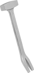 Image of Product. Front orientation. Pry Bars. Nail-Pulling Nonsparking Pry Bars, Offset Claw End  ×  Straight Hammer End.