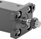 Image of Product. Front or Rear Flange Actuator Connection. Front orientation. Air Cylinder Mounts. Locking Tie Rod Air Cylinders, Front-Flange Actuator Connection, Rear-Flange Actuator Connection.