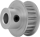 Image of Product. Front orientation. Timing Belt Drive Pulleys. High-Torque HTD Timing Belt Pulleys, Finished Bore.