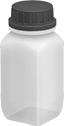 Image of Product. Front orientation. Jars. Tamper-Evident Plastic Jars.