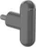 Image of Product. Style 8. Front orientation. Two-Arm Grip. Threaded-Stud Knobs, Style 8.