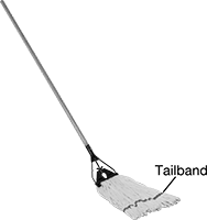 Image of Product. Front orientation. Contains Annotated. Mops. Wet Mops for Rough Surfaces, Loop End.