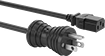 Image of Product. Front orientation. Power Cords. Locking Snug-Fit IEC Power Cords, Cords.