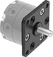 Image of ProductInUse. Front orientation. Air Actuator Brackets. Compact Rotary Air Actuators.