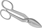 Image of Product. Front orientation. Sheet Metal-Cutting Snips. Nonsparking Sheet Metal-Cutting Snips.