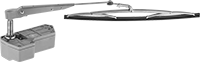 Image of Product. Front orientation. Windshield Wipers. Electric.