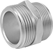 Image of Product. Front orientation. Fire Hose and Fittings. Fire-Fighting Hose Fittings , NPSH Thread, Adapter, Straight, Male, Threaded Fitting Connection, NH/NST Thread.