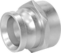 Image of Product. Front orientation. Fire Hose and Fittings. Fire-Fighting Hose Fittings , Adapter, Female, Straight, Male, Threaded Fitting Connection, BIT Thread, NH/NST Thread.