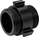Image of Product. Back orientation. Fire Hose and Fittings. Rocker-Lug Fire-Fighting Hose Fittings , Straight, NPT Thread, Male, Threaded Fitting Connection, Adapter, NH/NST Thread.