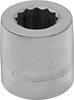 Image of Product. Front orientation. Sockets. Nonsparking 12-Point Impact Sockets.
