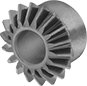 Image of Product. Front orientation. Miter Gears. Metal Miter Gears, Round Bore.