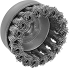 Image of Product. Front orientation. Cup and End Brushes. Nonsparking Aggressive-Cleaning Cup Brushes for Flat Surfaces.