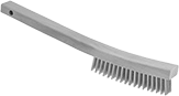 Image of Product. Front orientation. Abrasive Hand Brushes. Nonsparking Aggressive-Cleaning Abrasive Hand Brushes, Curved Handle.