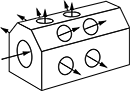 Image of Specification. Single-Section Manifold (Front). Front orientation. Contains Annotated. Single-Section Manifold. Color-Coded Irregular Hex Manifolds.