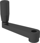 Image of Product. Front orientation. Crank Handles. Unthreaded Through-Hole-Mount Crank Handles, Round Hole, Style 4.