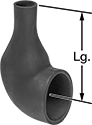 Image of Product. Style D (After Shrinking). Front orientation. Contains Annotated. Heat-Shrink Tubing. Tapered Heat-Shrink Tubing, Style D.