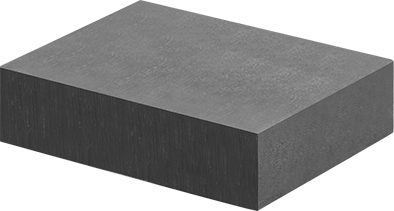 Image of Product. Front orientation. Multipurpose 4140 Alloy Steel Bar, 1" Thick, 4" Wide, 3" Long.