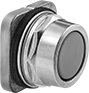 Image of Product. Flush. Front orientation. Push-Button Actuators. 30 mm Panel-Mount Build-Your-Own Metal Push-Button Switches, Round Flush Push Button.