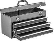 Image of Product. Front orientation. Tool Boxes. Tool Boxes with Drawers, Style B.