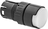 Image of Product. Front orientation. Push-Button Actuators. 16 mm Panel-Mount Build-Your-Own Plastic Push-Button Switches, Round Flush Push Button with Push Reset.