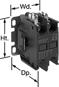 Image of Product. 2 Circuits. Front orientation. Contains Annotated. Infrequent-Cycle Relays. Infrequent-Cycle Relays, 4 Terminals.