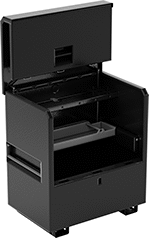 Image of Product. Front orientation. Chests. Heavy Duty Steel Chests with Shelves, Style B.