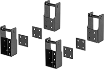 Image of Product. Front orientation. Lifting Brackets. Heavy Duty Steel Chests with Shelves, Style E.