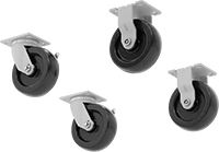 Image of Product. Front orientation. Casters. Heavy Duty Steel Chests.