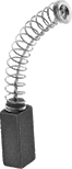 Image of Product. Front orientation. Motor Brushes. Motor Brushes with Spring and Shunt, Style A.