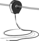 Image of ProductInUse. Front orientation. Current Indicating Rings. Wire Lead Connection.