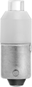 Image of Product. Front orientation. Light Bulbs. Bayonet-Base Miniature Light Bulbs, Single Contact, Flat-Top Bulb.