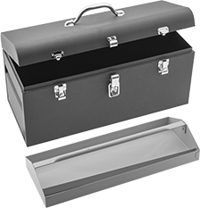 Image of Product. Front orientation. Tool Boxes. Tool Boxes with Removable Tote Tray, Style E.