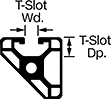 Image of Attribute. Hollow Construction. Front orientation. Contains Annotated. Hollow. Single Rail, Angled One Slot.