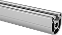 Image of Product. Front orientation. T-Slotted Framing and Fittings. T-Slotted Framing Rails, Single Half Round One Slot Rails.