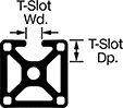 Image of Attribute. Hollow Construction. Front orientation. Contains Annotated. Hollow. One Slot, Single Rail.