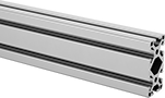 Image of Product. Front orientation. T-Slotted Framing and Fittings. T-Slotted Framing Rails, Cut-to-Length Double Six Slot Rails - Sold per Inch .