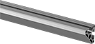 Image of Product. Front orientation. T-Slotted Framing and Fittings. T-Slotted Framing Rails, Single Angled Two Slot Rails.