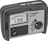 Image of Product. Front orientation. Insulation Testers. Megger Insulation Testers, Model Number MIT310, Digital Display.