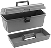 Storage Boxes with Removable Tote Tray