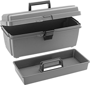 Image of Product. Front orientation. Tool Boxes. Tool Boxes with Removable Tote Tray, Style A.
