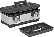 Image of Product. Front orientation. Tool Boxes. Tool Boxes with Removable Tote Tray, Style H.