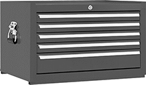 Image of Product. Front orientation. Cabinets. Tabletop Drawer Cabinets, Style 2.