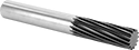Image of Product. Front orientation. Router Bits. Diamond-Coated Router Bits for Composites , Diamond-Coated Carbide, Square Cut Style—Plunge-Cut, Spiral Flute, 45° Compression Angle.