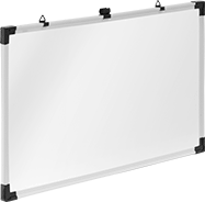 Image of Product. Front orientation. Whiteboards. Magnetic Whiteboards, Snap-On Clip for Markers.