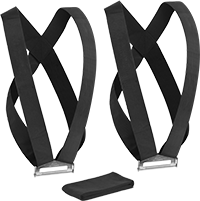 Image of Product. Front orientation. Lifting Straps. Adjustable Moving Strap, Two Harnesses with Forearm Loops.
