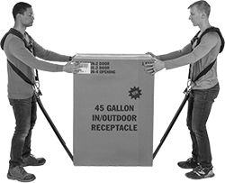 Image of ProductInUse. Front orientation. Lifting Straps.