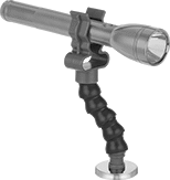 Image of ProductInUse. Front orientation. Flashlight Mounts. Flashlight Mounts, Magnetic, Any-Which-Way Arm.
