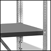 Image of Specification. Front orientation. ZoomedIn view. Contains Border. Open Shelving. Brute Shelving.