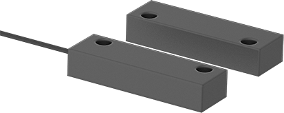 Image of Product. Front orientation. Magnetically Actuated Switch, Wire Leads, Plastic, SPST-NO, 200V DC,.44" Maximum Sensing.