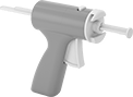 Image of Product. Front orientation. Adhesive Dispensing Guns. Manual Adhesive Dispensing Guns for Loctite® One-Part Adhesive Syringes.